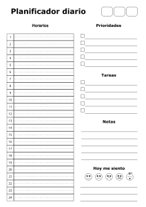 Planificador diario minimalista