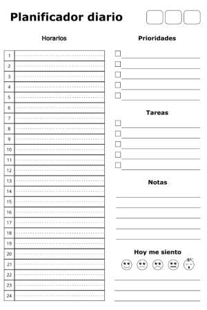 PlanificadorDiarioMinimalista para descargar e imprimir