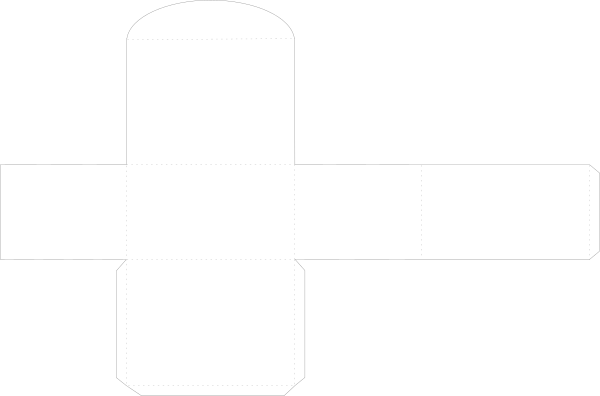 Plantilla caja pequeña para impresión y corte A4