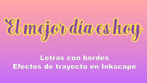 Letras con bordes controlados y perfectos